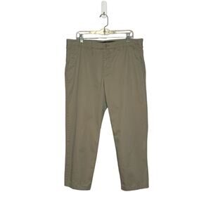 Lands' End Tailored Fit beige straight legs pants size 37